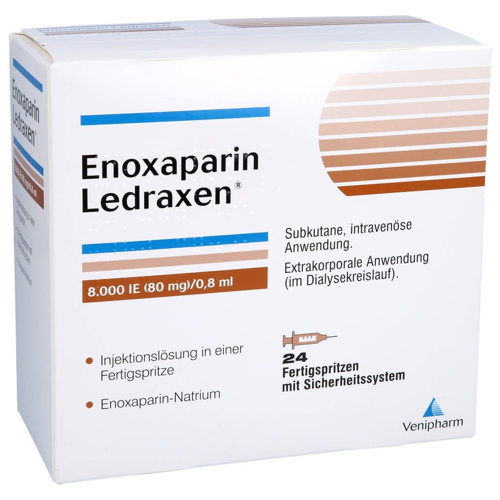 Enoxaparin Ledraxen 8000 I.E. (80 mg)/0,8 ml Injektionslösung