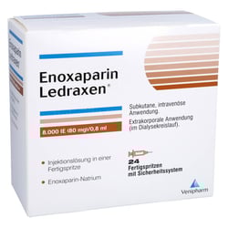 Enoxaparin Ledraxen 8000 I.E. (80 mg)/0,8 ml Injektionslösung
