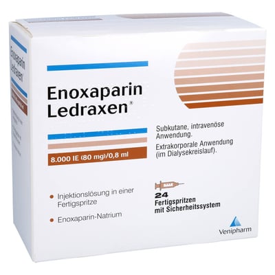 Enoxaparin Ledraxen 8000 I.E. (80 mg)/0,8 ml Injektionslösung