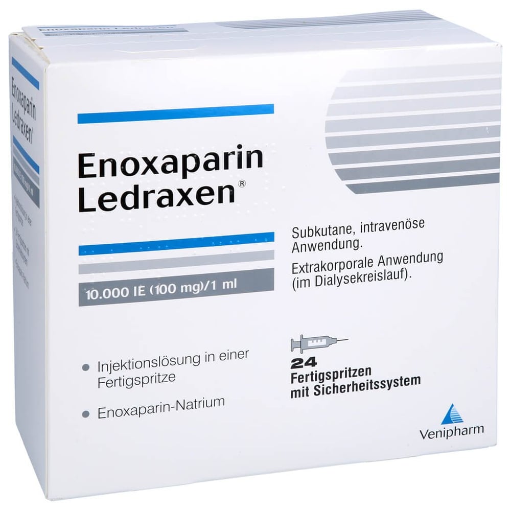 Enoxaparin Ledraxen 10000 I.E. (100 mg)/1 ml Injektionslösung