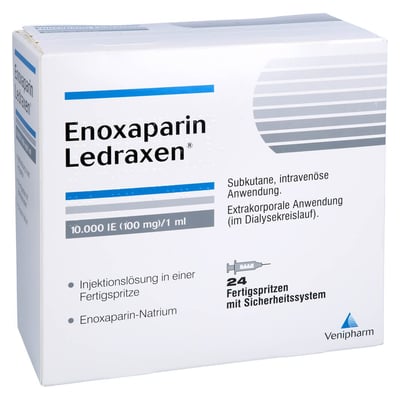Enoxaparin Ledraxen 10000 I.E. (100 mg)/1 ml Injektionslösung