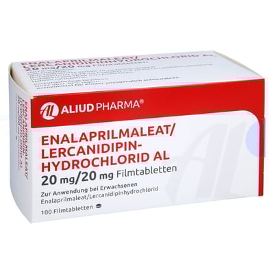 Enalaprilmaleat/Lercanidipinhydrochlorid AL 20 mg/20 mg
