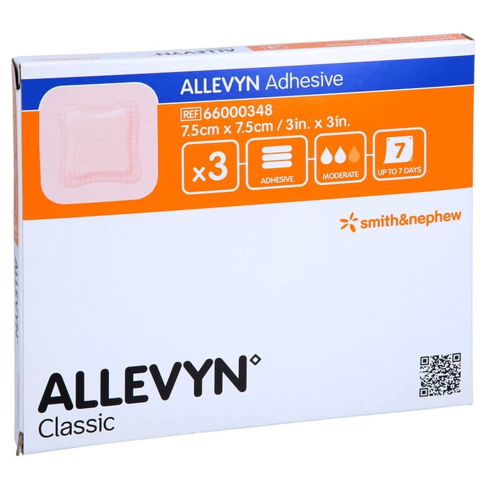 Allevyn Adhesive 7,5x7,5 cm haftende Wundauflage