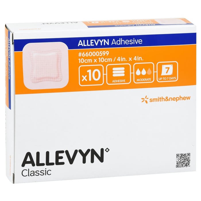 Allevyn Adhesive 10x10 cm haftende Wundauflage