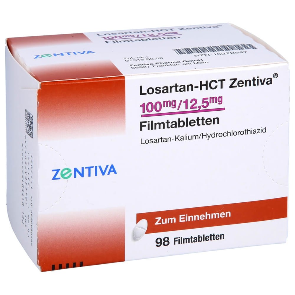Losartan-HCT Zentiva 100 mg/12,5 mg