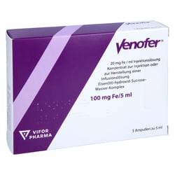Venofer 20 mg Fe/ml Injektionslösung Ampullen