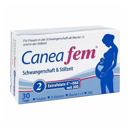 Caneafem 2 Extrafolate-S+DHA+Jod Kapseln