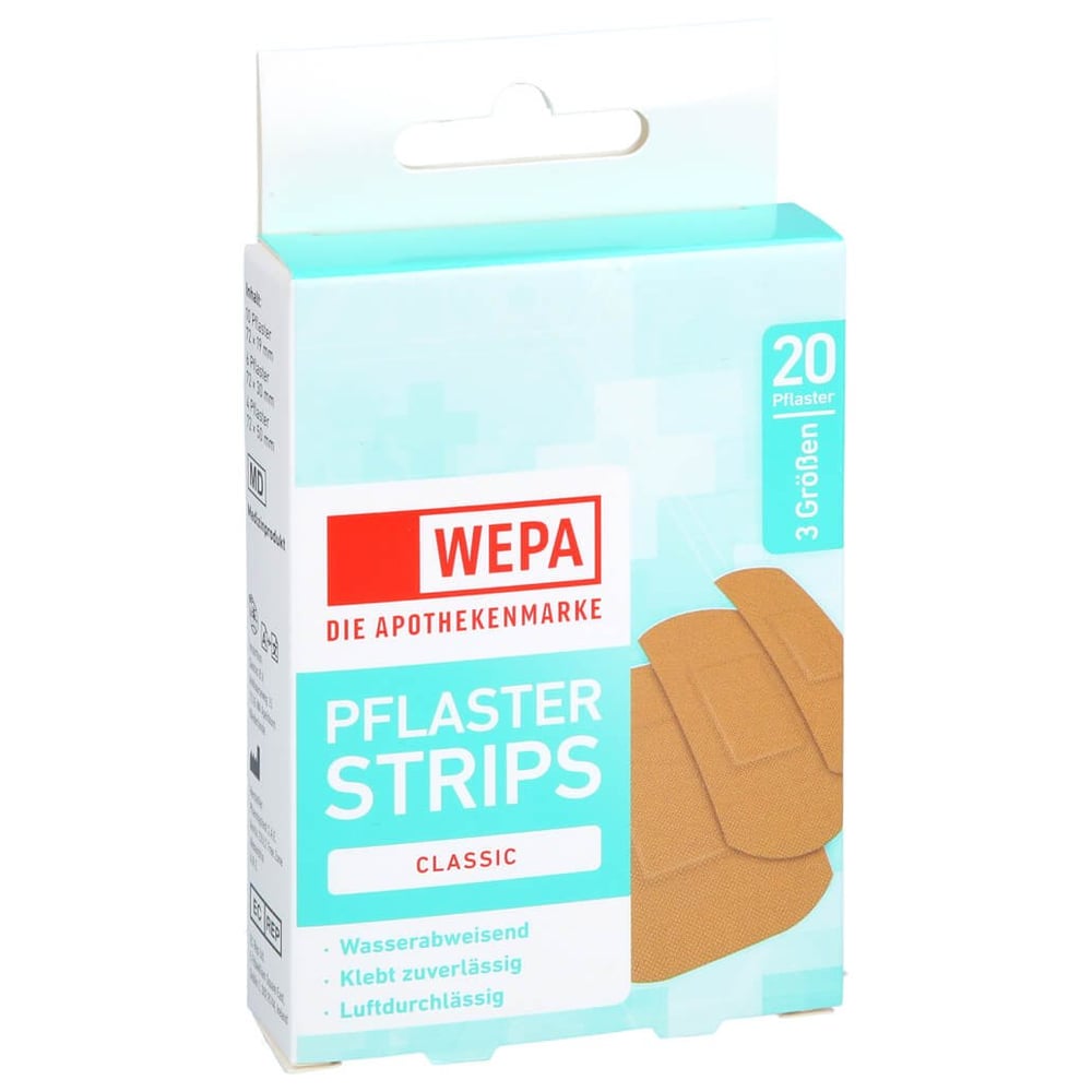 Wepa Pflasterstrips Classic wasserabweis.3 Größenn