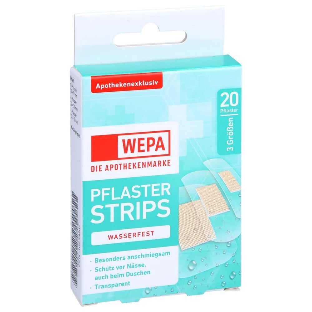 Wepa Pflasterstrips wasserfest 3 Größenn