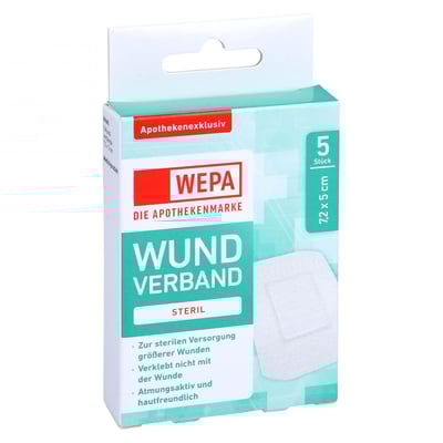 Wepa Wundverband 7,2x5 cm steril