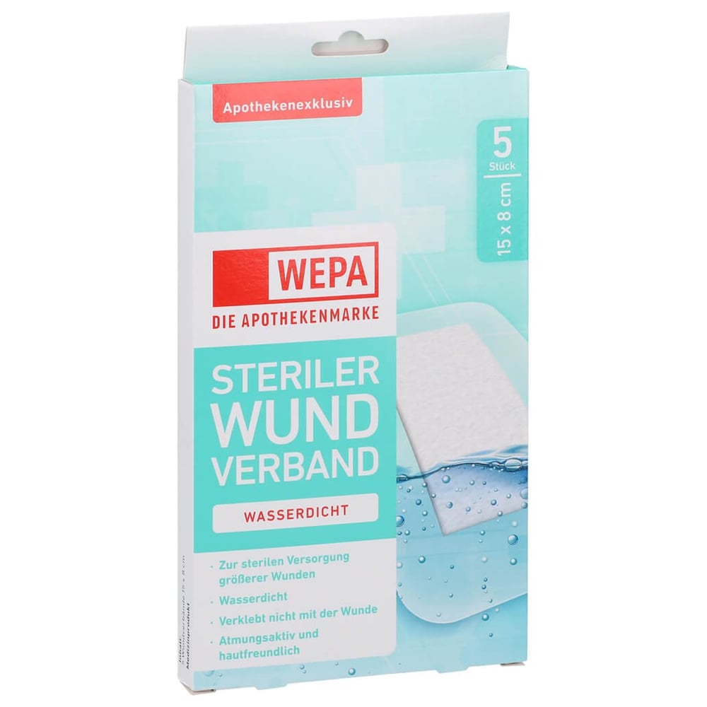 Wepa Wundverband wasserdicht 8x15 cm steril