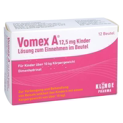 Vomex A 12,5mg Kinder