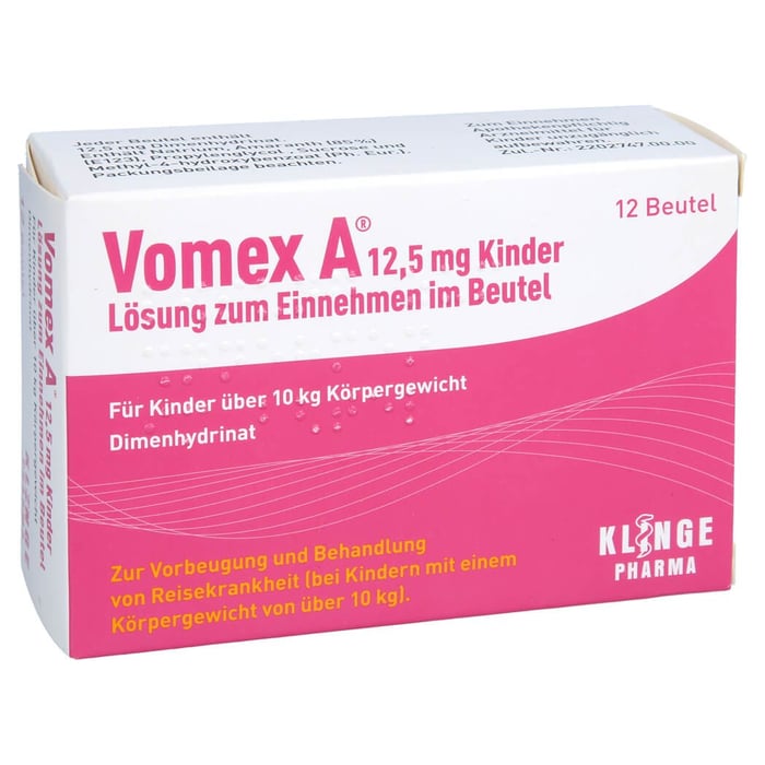 Vomex A 12,5mg Kinder