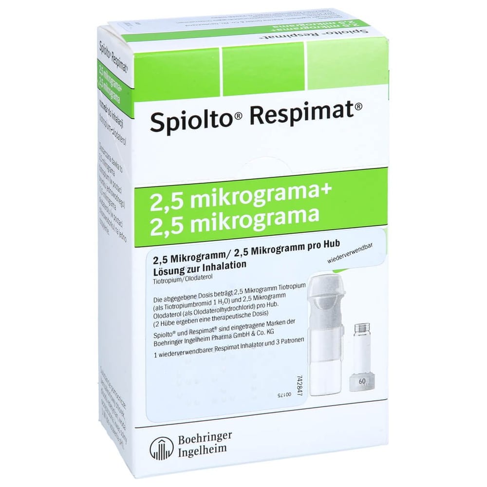 Spiolto Respimat 2.5 ug/2.5 ug Hub wiederverwendb.