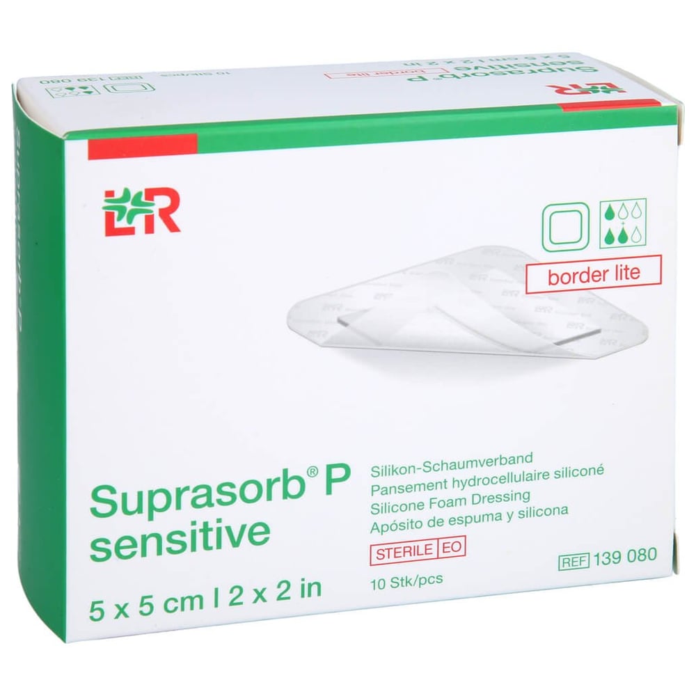 Suprasorb P sensitive PU-Schaumv.bor.lite 5x5cm