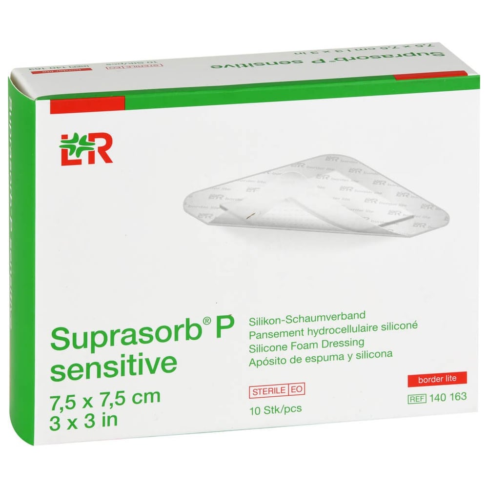 Suprasorb P sensitive PU-Schaumv.bor.lite 7,5x7,5