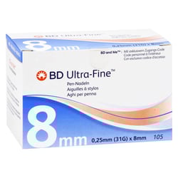 BD Ultra-fine Pen-Nadeln 8 mm 31 G 0,25 mm 1001 Artikel Medical