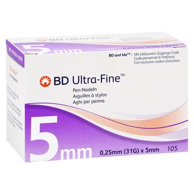 BD Ultra Fine 5 mm 31 g 0,25 Produktbild 1