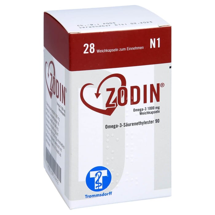Zodin Omega-3 1000mg Weichkapseln