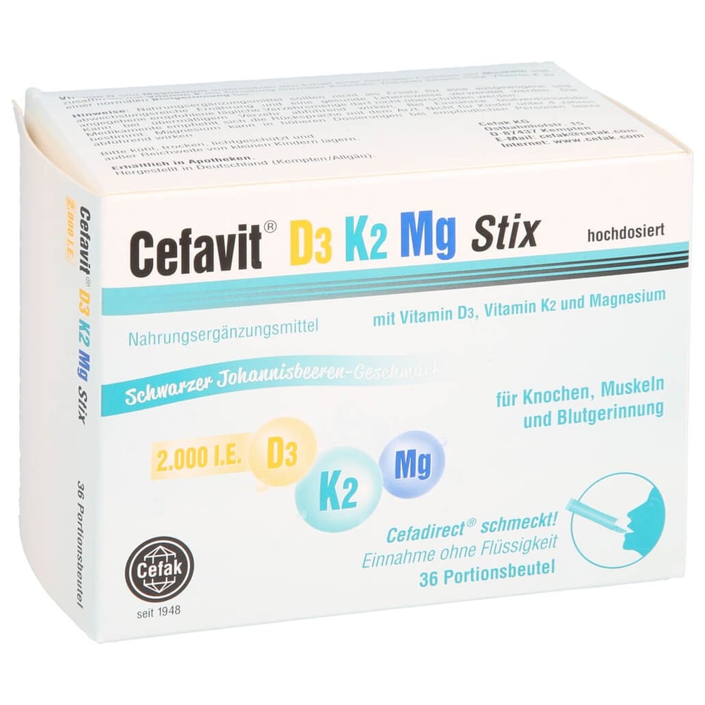 Cefavit D3 K2 Mg 2.000 I.E. Stix