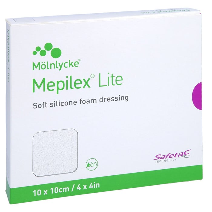 Mepilex Lite Schaumverband 10x10 cm steril