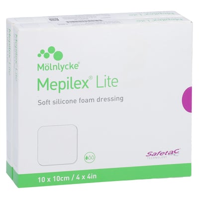 Mepilex Lite Schaumverband 10x10 cm steril Kohlpharma