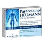 Paracetamol HEUMANN 500 mg bei Schmerzen und Fieber