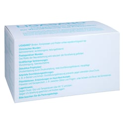 Ligasano weiß Verband 1x10x10 cm steril