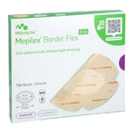 Mepilex Border Flex Schaumverb.haft.7,8x10 cm oval