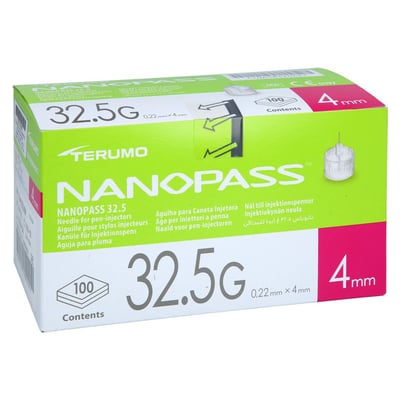Terumo Nanopass 32,5 Pen Kanüle 0,22x4 mm