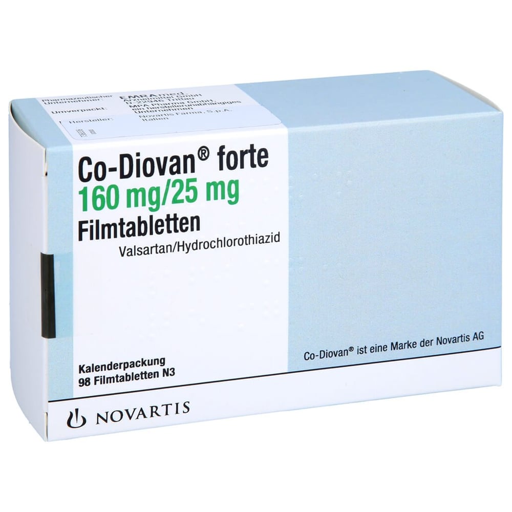 CoDiovan forte 160 mg/25 mg