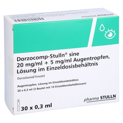 Dorzocomp-Stulln sine 20 mg/ml + 5 mg/ml Augentropfen