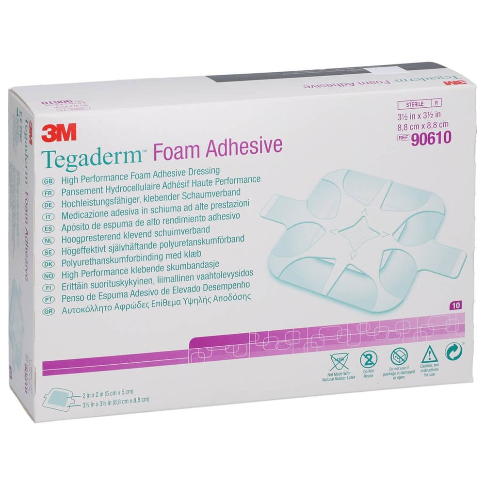 Tegaderm Foam Adh8.8x8.8cm