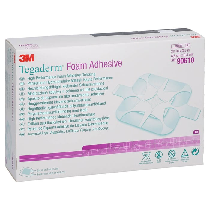 Tegaderm Foam Adh8.8x8.8cm