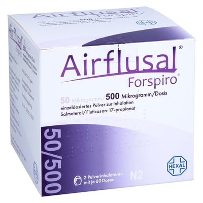 Airflusal Forspiro 50 Mikrogramm/500 Mikrogramm/Dosis