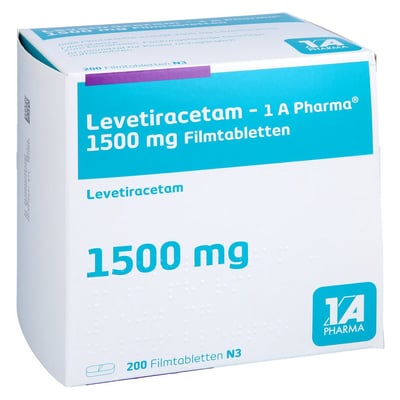 Levetiracetam - 1 A Pharma 1500 mg Filmtabletten