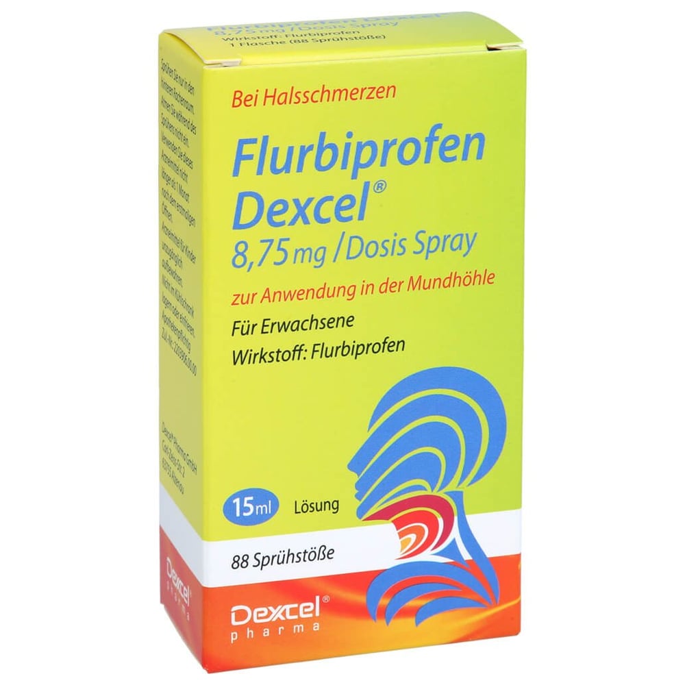 Flurbiprofen Dexcel 8,75 mg/Dosis Spray zur Anwendung in der Mundhöhle