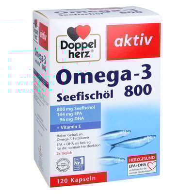 Doppelherz Omega-3 800 Seefischöl aktiv