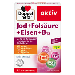 Doppelherz Jod+Folsäure+Eisen+B12