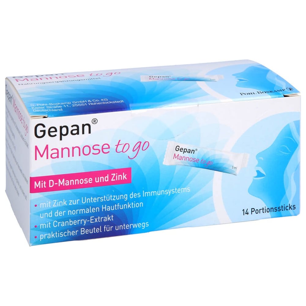 Gepan Mannose to go, trinkfertige Mannose mit Zink