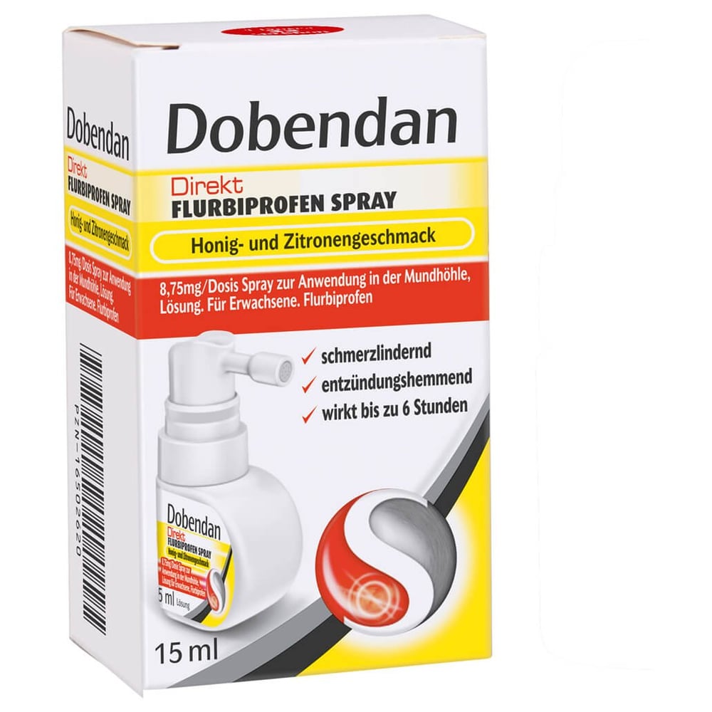 Dobendan Direkt Flurbiprofen Spray Honig/Zitro. 8,75 mg/Dosis