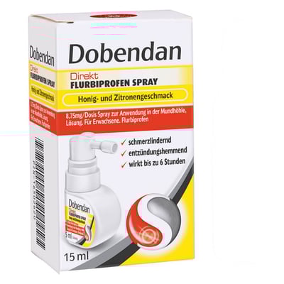 Dobendan Direkt Flurbiprofen Spray Honig/Zitro. 8,75 mg/Dosis