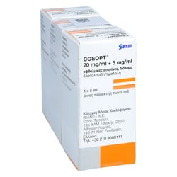 Cosopt 20mg/ml+5mg/ml