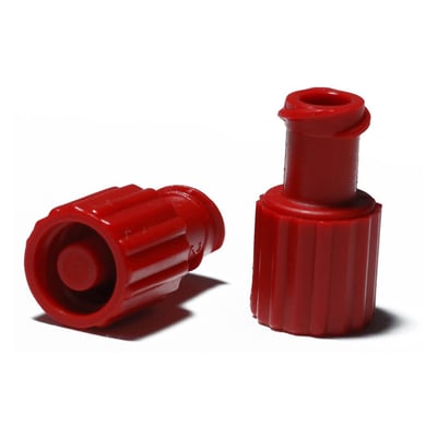 Kombistopfen Luer-Lock rot