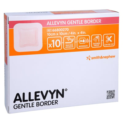 Allevyn Gentle Border 10x10 cm Schaumverband ACA Müller/ADAG Pharma Produktbild 1