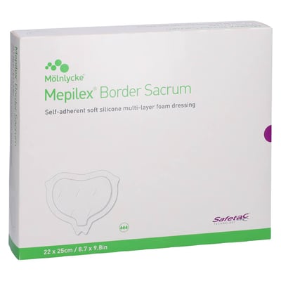 Mepilex Border Sacrum Schaumverband 22x25 cm steril ACA Müller/ADAG Pharma Produktbild 1
