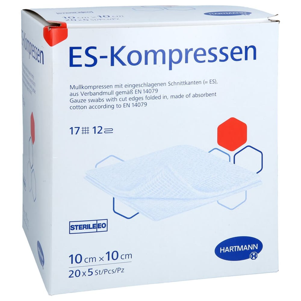 Es-kompressen steril 10x10 cm Großpackung
