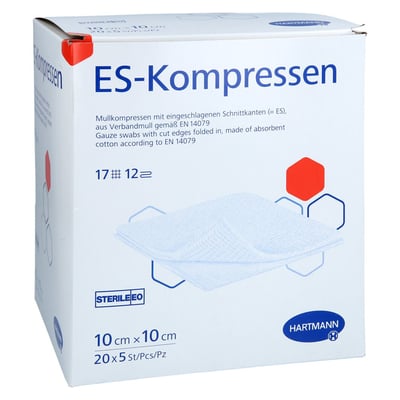 Es-kompressen steril 10x10 cm Großpackung