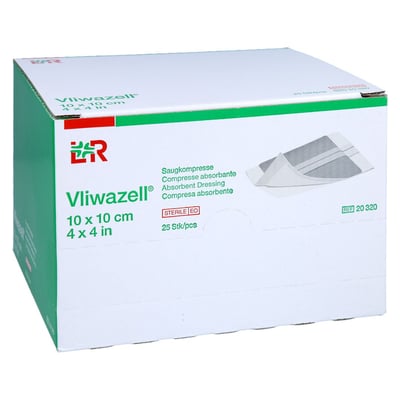 Vliwazell Saugkompressen steril 10x10 cm