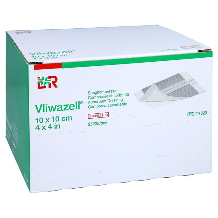 Vliwazell Saugkompressen steril 10x10 cm
